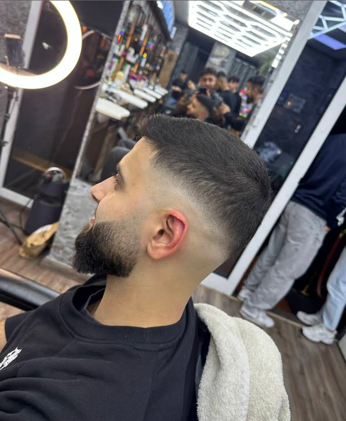 Beard shave and line